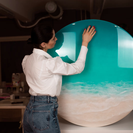 Epoxigyanta tenger falikép