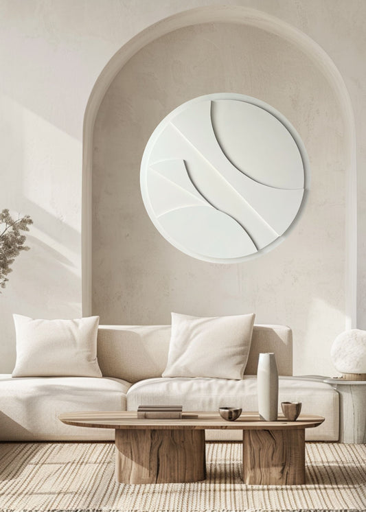 Minimál fehér/natúr falikép