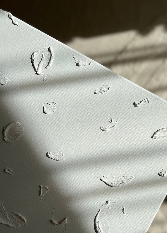 Minimál texturált fehér falikép