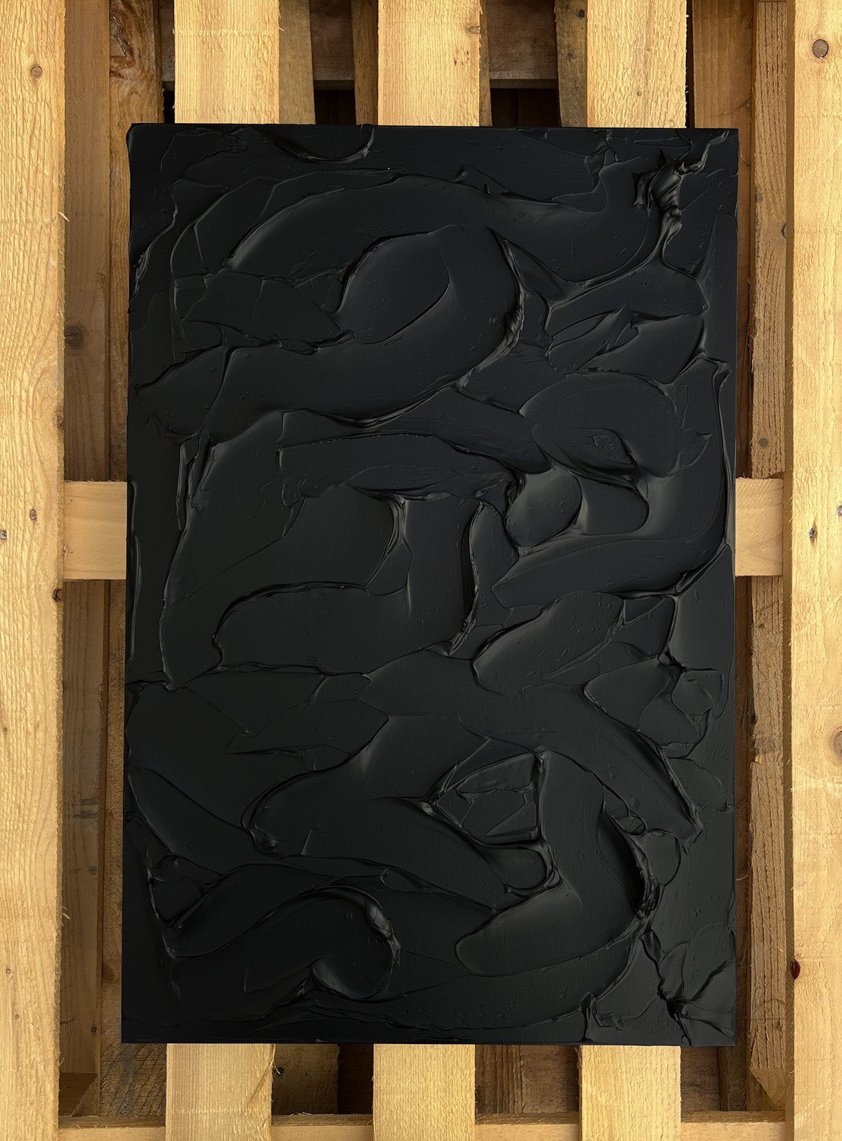 Minimál fekete texturált falikép