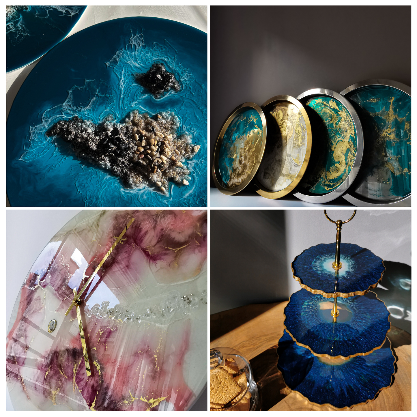 EPOXY RESIN WORKSHOP (sea, clock, picture, cake stand, tray) - 2025.09.27. 11.00-17.00