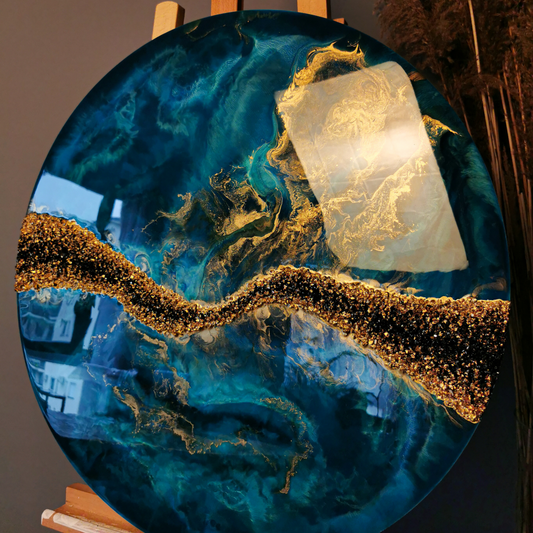 Epoxy Resin Galaxy Wall Mural