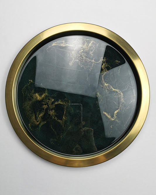 Malachit epoxi tálca No.2