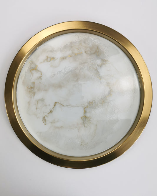 Fehér epoxi tálca No.8